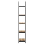 vidaXL Raft pentru cărți stejar artizanal 60 x 30 x 183 cm