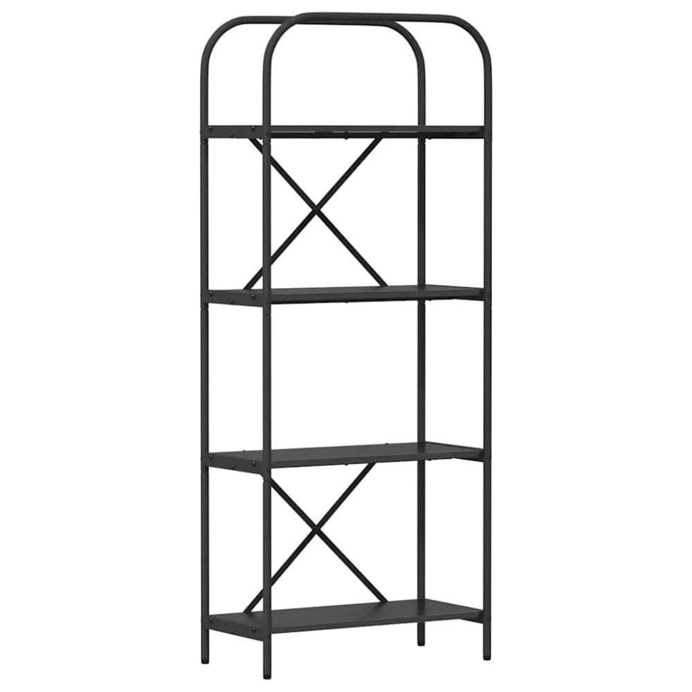 vidaXL Raft pentru cărți Stejar negru 60 x 30 x 146 cm Lemn compozit