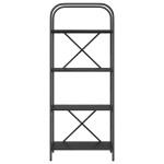 vidaXL Raft pentru cărți Stejar negru 60 x 30 x 146 cm Lemn compozit