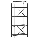 vidaXL Raft pentru cărți Stejar negru 60 x 30 x 146 cm Lemn compozit