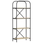 vidaXL Raft pentru cărți Stejar sonoma 60 x 30 x 146 cm Lemn compozit