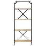 vidaXL Raft pentru cărți Stejar sonoma 60 x 30 x 146 cm Lemn compozit