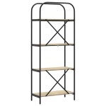 vidaXL Raft pentru cărți Stejar sonoma 60 x 30 x 146 cm Lemn compozit