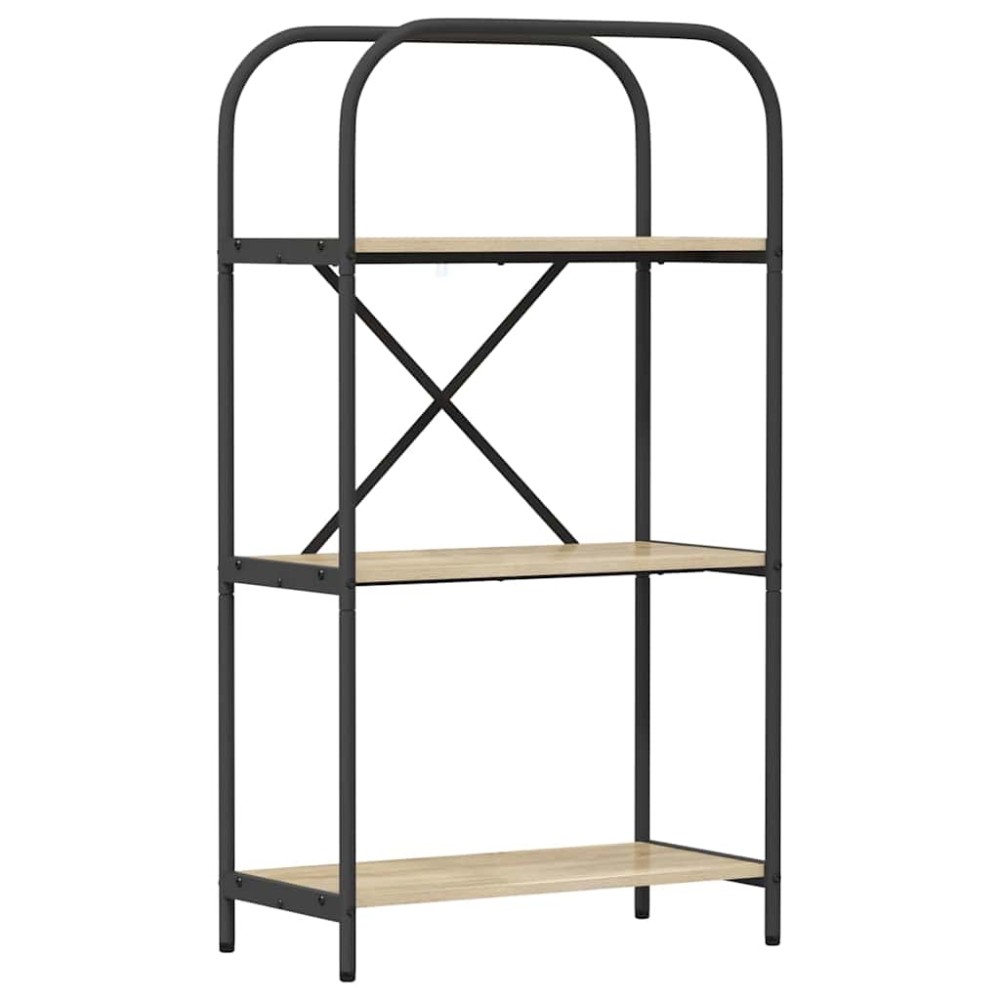 vidaXL Raft pentru cărți Stejar sonoma 60 x 30 x 109 cm Lemn compozit