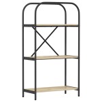 vidaXL Raft pentru cărți Stejar sonoma 60 x 30 x 109 cm Lemn compozit