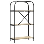 vidaXL Raft pentru cărți Stejar sonoma 60 x 30 x 109 cm Lemn compozit