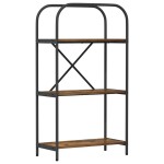 vidaXL Raft pentru cărți Stejar afumat 60 x 30 x 109 cm Lemn compozit