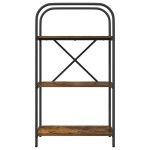 vidaXL Raft pentru cărți Stejar afumat 60 x 30 x 109 cm Lemn compozit