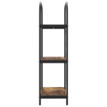 vidaXL Raft pentru cărți Stejar afumat 60 x 30 x 109 cm Lemn compozit