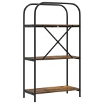 vidaXL Raft pentru cărți Stejar afumat 60 x 30 x 109 cm Lemn compozit