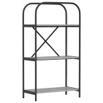 vidaXL Raft pentru cărți sonoma gri 60 x 30 x 109 cm Lemn compozit