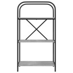 vidaXL Raft pentru cărți sonoma gri 60 x 30 x 109 cm Lemn compozit