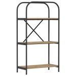 vidaXL Raft pentru cărți stejar artizanal 60 x 30 x 109 cm