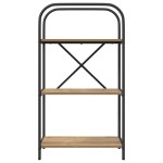 vidaXL Raft pentru cărți stejar artizanal 60 x 30 x 109 cm