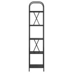 vidaXL Raft pentru cărți Stejar negru 40 x 30 x 183 cm Lemn compozit