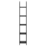 vidaXL Raft pentru cărți Stejar negru 40 x 30 x 183 cm Lemn compozit