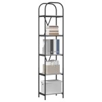 vidaXL Raft pentru cărți sonoma gri 40 x 30 x 183 cm Lemn compozit