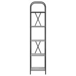 vidaXL Raft pentru cărți sonoma gri 40 x 30 x 183 cm Lemn compozit