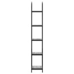 vidaXL Raft pentru cărți sonoma gri 40 x 30 x 183 cm Lemn compozit