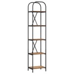 vidaXL Raft pentru cărți Lemn vechi 40 x 30 x 183 cm Lemn compozit