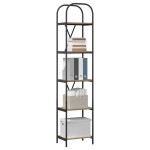 vidaXL Raft pentru cărți stejar artizanal 40 x 30 x 183 cm