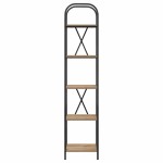 vidaXL Raft pentru cărți stejar artizanal 40 x 30 x 183 cm