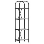 vidaXL Raft pentru cărți sonoma gri 40 x 30 x 146 cm Lemn compozit