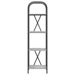 vidaXL Raft pentru cărți sonoma gri 40 x 30 x 146 cm Lemn compozit