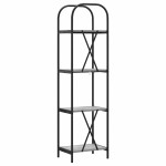 vidaXL Raft pentru cărți sonoma gri 40 x 30 x 146 cm Lemn compozit