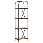 vidaXL Raft pentru cărți Lemn vechi 40 x 30 x 146 cm Lemn compozit