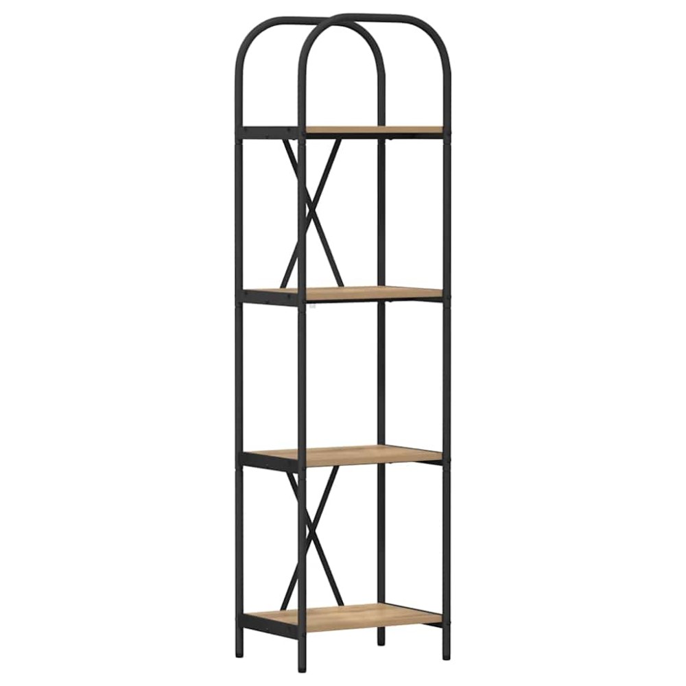 vidaXL Raft pentru cărți stejar artizanal 40 x 30 x 146 cm