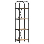 vidaXL Raft pentru cărți stejar artizanal 40 x 30 x 146 cm