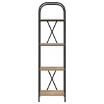 vidaXL Raft pentru cărți stejar artizanal 40 x 30 x 146 cm