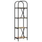 vidaXL Raft pentru cărți stejar artizanal 40 x 30 x 146 cm