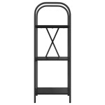 vidaXL Raft pentru cărți Stejar negru 40 x 30 x 109 cm Lemn compozit