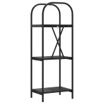 vidaXL Raft pentru cărți Stejar negru 40 x 30 x 109 cm Lemn compozit