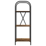 vidaXL Raft pentru cărți Stejar afumat 40 x 30 x 109 cm Lemn compozit