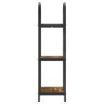 vidaXL Raft pentru cărți Stejar afumat 40 x 30 x 109 cm Lemn compozit