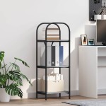 vidaXL Raft pentru cărți sonoma gri 40 x 30 x 109 cm Lemn compozit