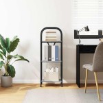 vidaXL Raft pentru cărți sonoma gri 40 x 30 x 109 cm Lemn compozit