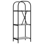 vidaXL Raft pentru cărți sonoma gri 40 x 30 x 109 cm Lemn compozit