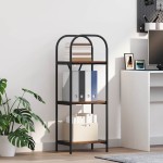 vidaXL Raft pentru cărți Lemn vechi 40 x 30 x 109 cm Lemn compozit