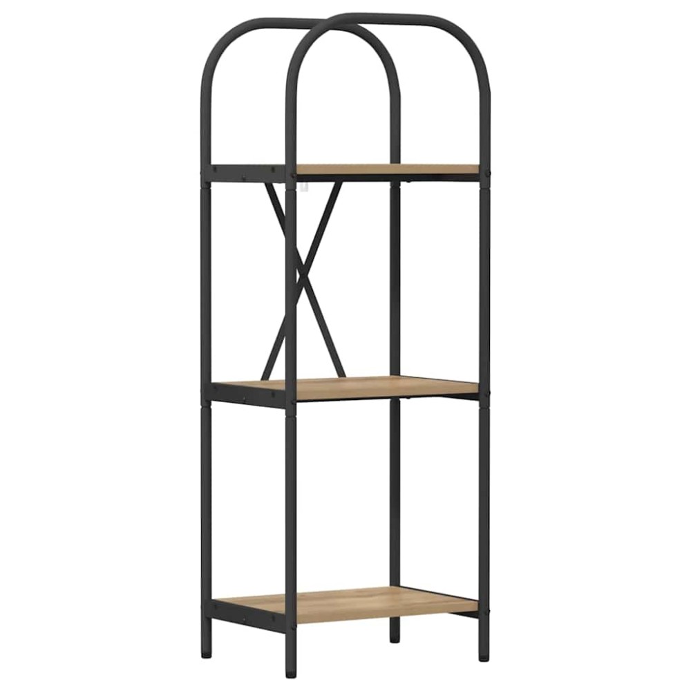 vidaXL Raft pentru cărți stejar artizanal 40 x 30 x 109 cm