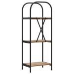 vidaXL Raft pentru cărți stejar artizanal 40 x 30 x 109 cm