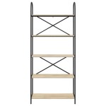 vidaXL Raft pentru cărți Stejar sonoma 80 x 30 x 183 cm Lemn compozit