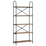 vidaXL Raft pentru cărți Lemn vechi 80 x 30 x 183 cm Lemn compozit