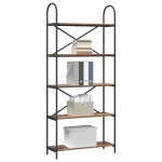 vidaXL Raft pentru cărți Lemn vechi 80 x 30 x 183 cm Lemn compozit