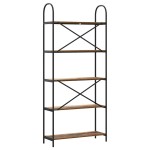 vidaXL Raft pentru cărți Lemn vechi 80 x 30 x 183 cm Lemn compozit