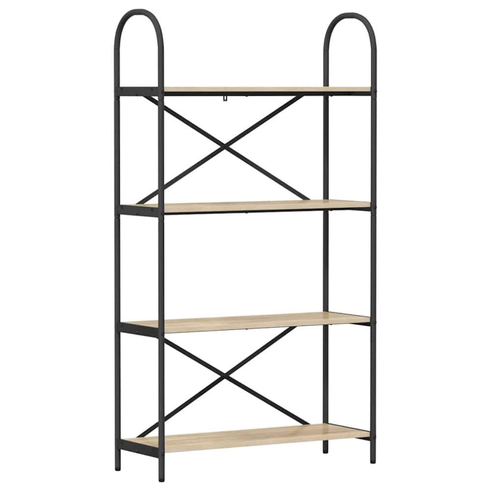 vidaXL Raft pentru cărți Stejar sonoma 80 x 30 x 146 cm Lemn compozit