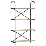 vidaXL Raft pentru cărți Stejar sonoma 80 x 30 x 146 cm Lemn compozit